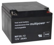 Multipower Blei-Akku MP26-12 Pb 12V/26Ah 117381 