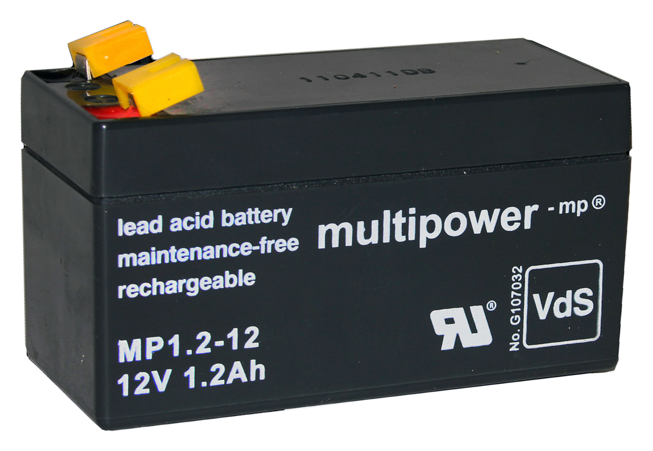 Multipower Blei-Akku MP1,2-12 Pb12V/1,2Ah 123578 