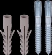 Befestigungsset 2 Schrauben+Dübel BS M10 PAS 