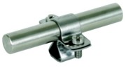 Stangenhalter NIRO f. Rd 16mm m.M8 LH ZS 16 M8 V2A 
