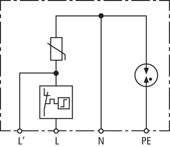 Überspannungsableiter Typ 2 DEHNcord, 2-p. DCOR L 2P 275 SO IP 