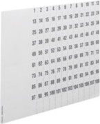 Beschriftungsbögen,uniZ Nummerier.1-108 ZZ90C (VE10) 
