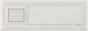 Klingeltaster AP 1fach 32x90x18mm,ws,bel. ETA 2132A 