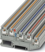 Initiatoren-/Aktorenklemme 0,14-1,5qmm, grau PTIO1,5/S/4-LED 24RD 