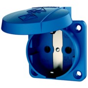 Schuko-Anbau-Steckdose 16A,2p+E,230V,bl 11031 