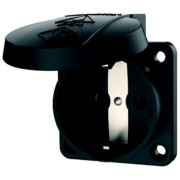 Schuko-Anbau-Steckdose 16A,2p+E,230V,sw 11012 