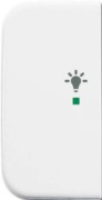 Wippe 1-fach, Symbol Licht alpinweiß 6231-21-214 
