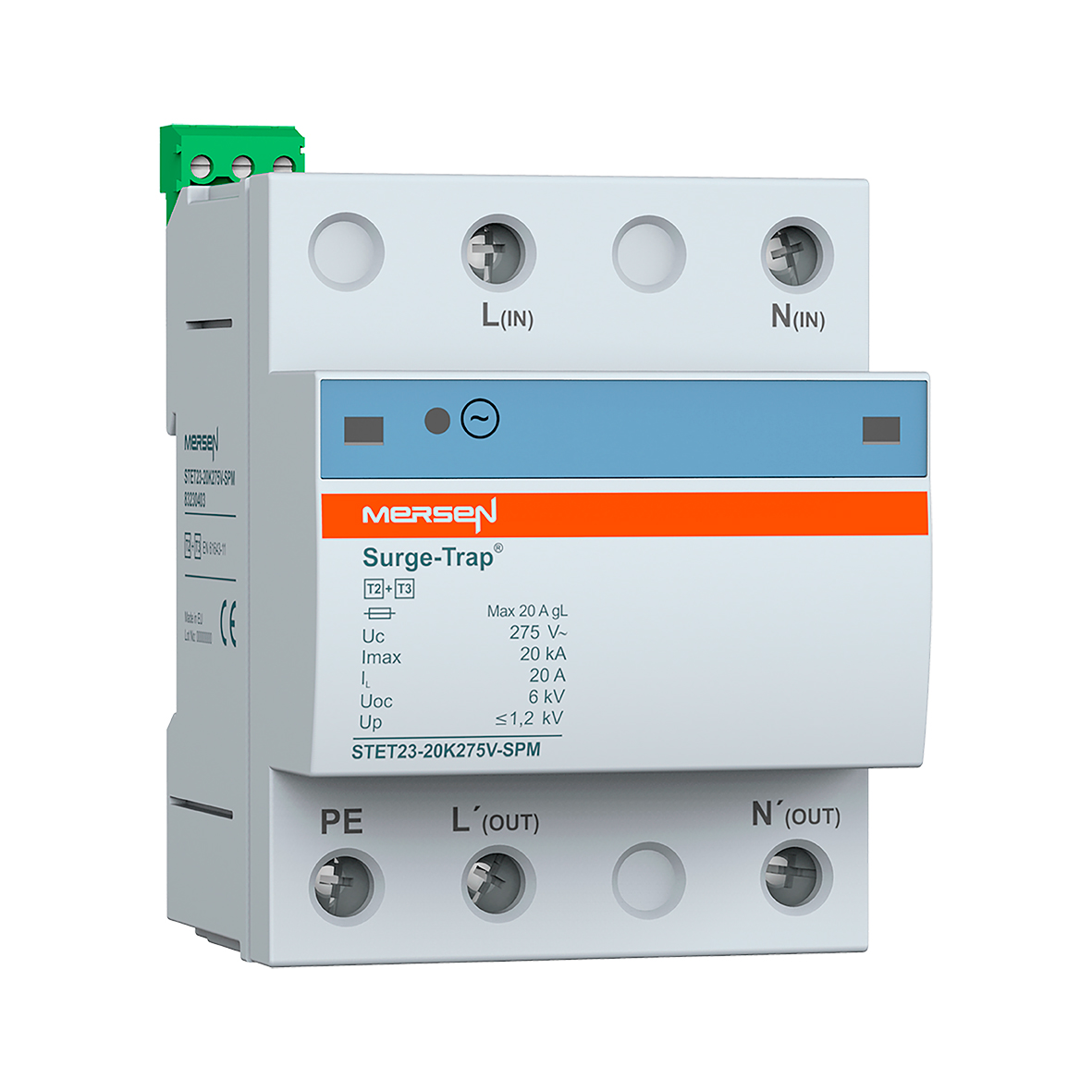 Mersen Überspg.-Ableiter Typ 2+3 20kA Uc275V EMV TT STET23-20K275V-SPM 