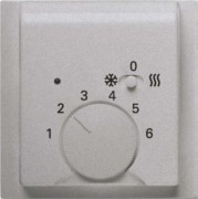 Temperaturreglerabdeckung alusilber 1795 HKEA-783 