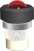 Scharnberger+Hasenbein LED-Signallampe 22mm 24-28VACDC ws mt/chr 38510 