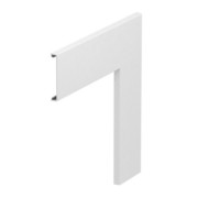 Oberteil Flachwinkel glatt, PVC, rw GK-OTGFRW 