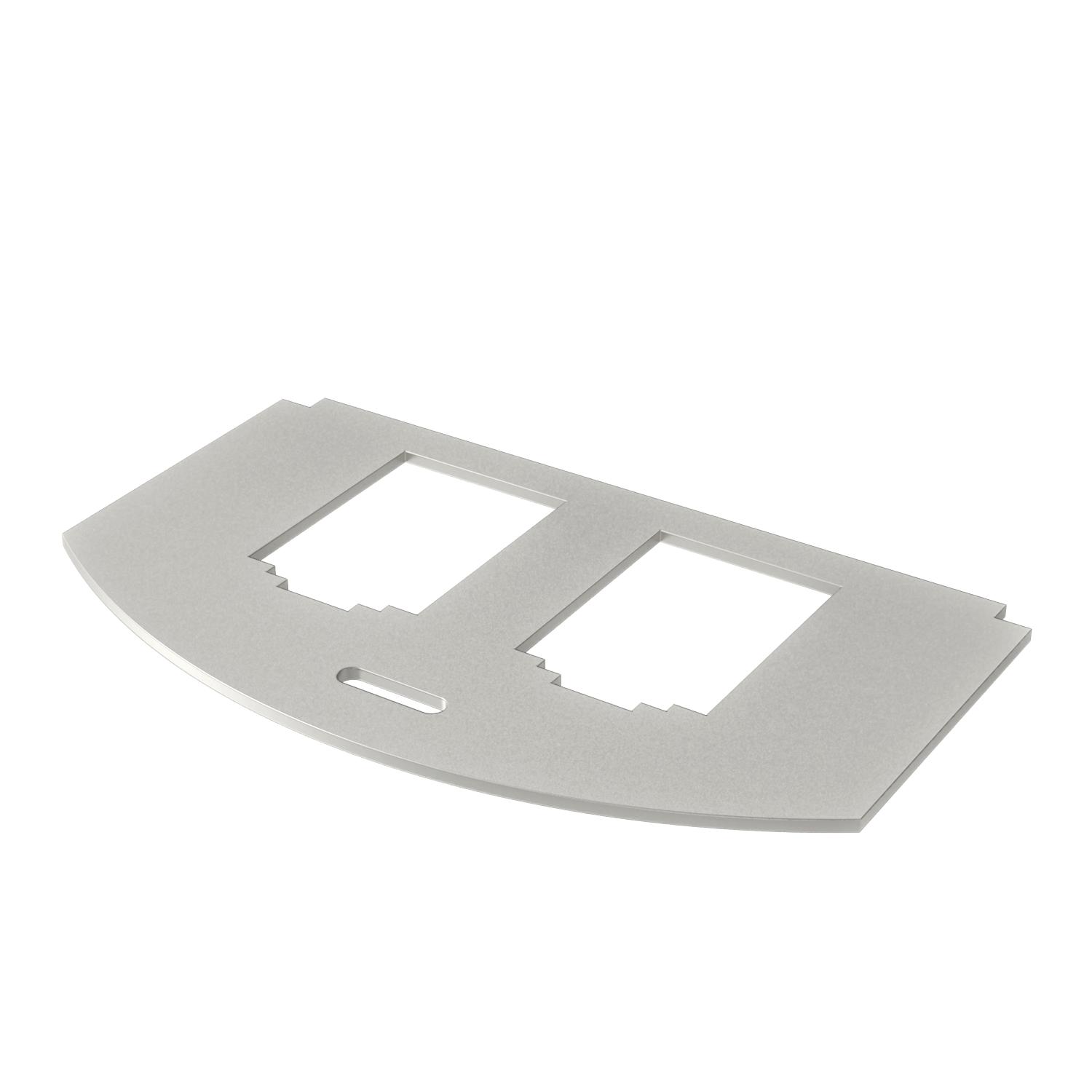 Montageplatte TypB V2A eds rostfr MP R2 2B 