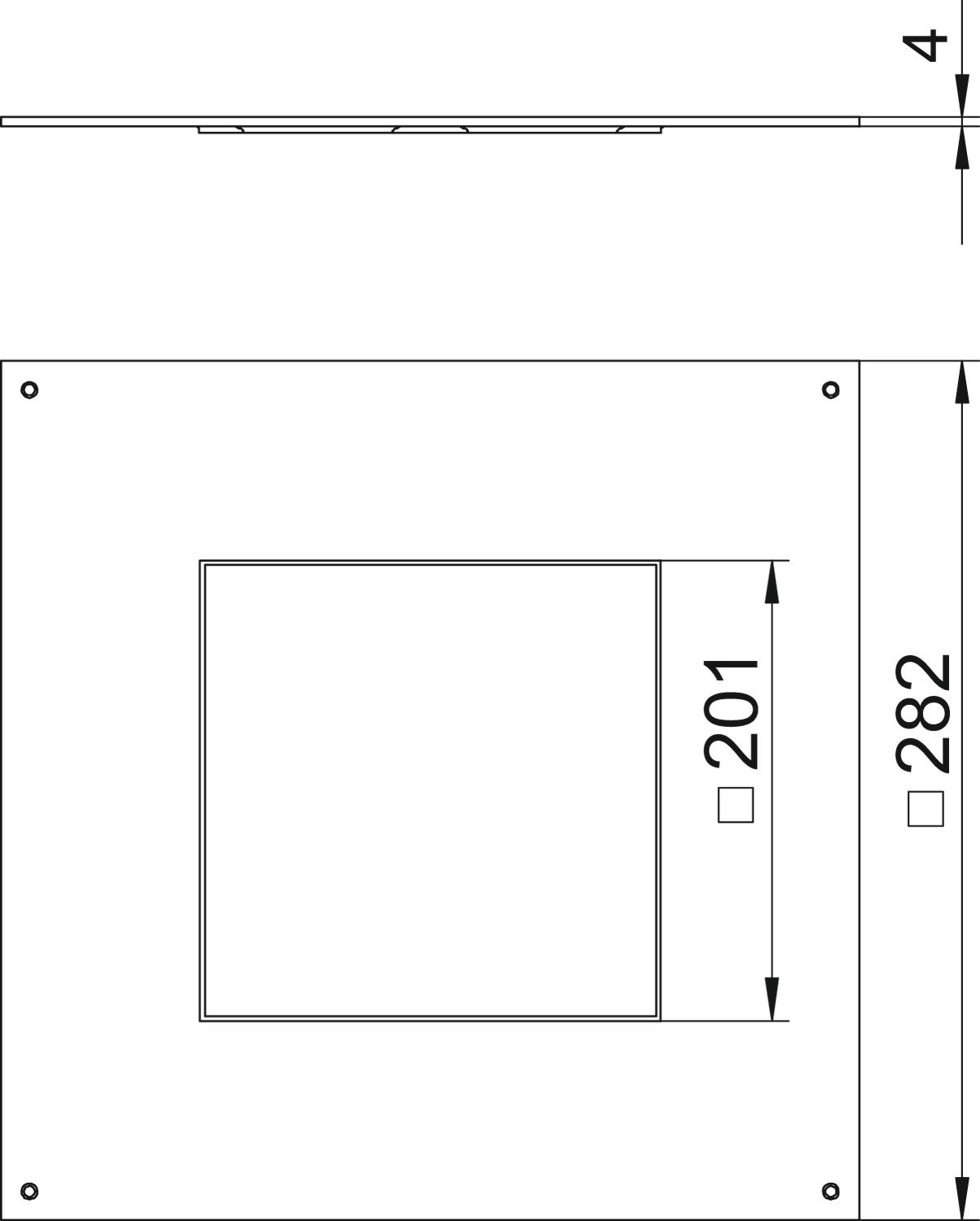 Montagedeckel 250-2 f. GES4 DUG 250-3 4 