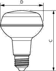Philips Lighting LED-Reflektorlampe R80 E27 CoreProLED #81185600 