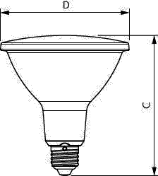 Philips Lighting LED-Reflektorlampe PAR38 927, 25Gr. CorLEDspot #44342600 