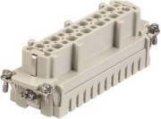 Buchseneinsatz 24p.+PE,16A,500V,6kV 09330242702 