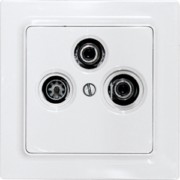 TV/RF/SAT-Abdeckung anthrazit matt TV55E/3-am 