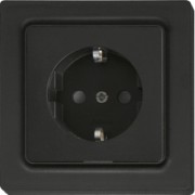 Schutzkontakt-Steckdose m. Oberteil ant/matt DSS55E-am 