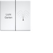 Doppelwippe für Funktaster 60x60mm, schw Design DW-FT4CH 