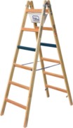 ILLER-LEITER Breitsprossenstehleiter Professional 2x8 Sp. 1108-7 
