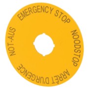 Eaton NOT-AUS-Schild mit Beschriftung M22-XAK3 