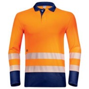 Poloshirt Langarm 7474/warnorange 6XL 8827717 