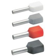 Zwillings-Aderendhülse 2x0,75qmm gr isol 87010 