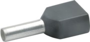 Zwillings-Aderendhülse 2x1,5qmm sw isol. 87212 