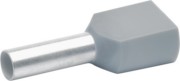 Zwillings-Aderendhülse 2x4qmm gr isol. 87412 