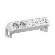 Steckdosenleiste DESK2 ALU WHITE 937.410 