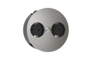 Steckdoseneinheit TWIST sw 2xSchutzk. 931.000 