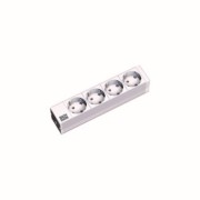 10Zoll Steckdosenleiste 1HE, RAL7035 333.0122 
