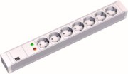 19Zoll Steckdosenleiste 7f PVC 7xSchutz.1xÜSS 333.604 
