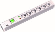 19Zoll Steckdosenleiste 6f PVC,1 Schalter,ÜSS 333.605 