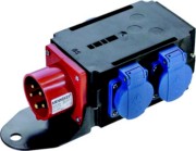 CEE-Adapter 1xSt.16A 400V 3xSchu 349.028 