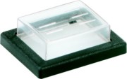PVC-Kappe mit Rahmen klar/sw, f.2p.Wippe. 924.118 