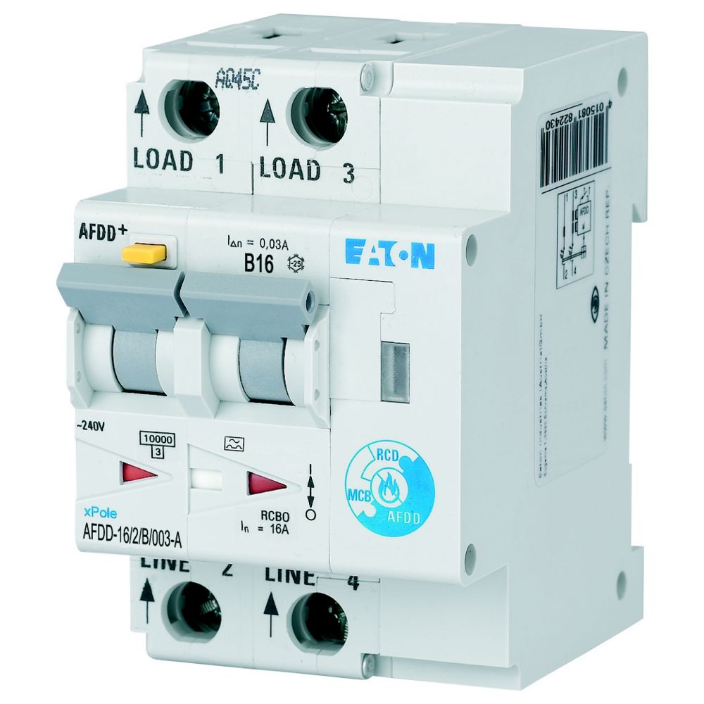 Eaton Brandschutzschalter 2polig, B16A, 30mA AFDD-16/2/B/003-A 