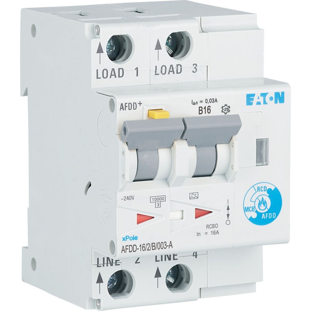 Eaton Brandschutzschalter 2polig, B16A, 30mA AFDD-16/2/B/003-A 
