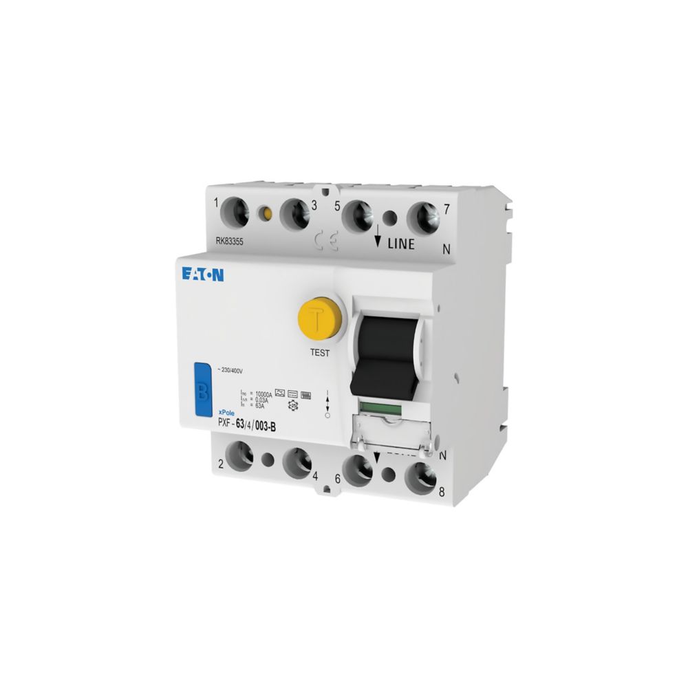 Eaton FI-Schalter 63A,4p,30mA,Typ B PXF-63/4/003-B 