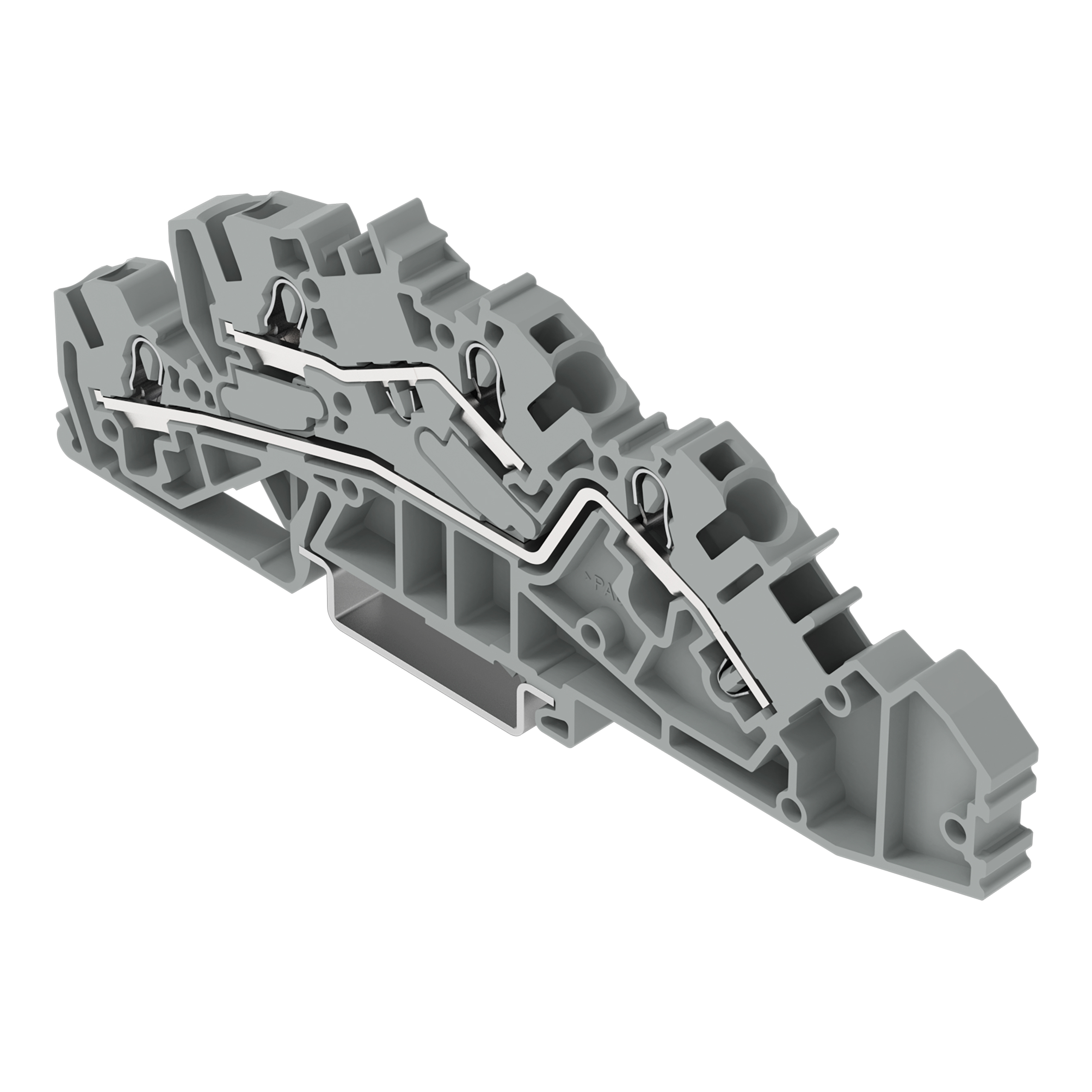 Installations-Etagenklemme L/L 4/6qmm grau 2005-7642 