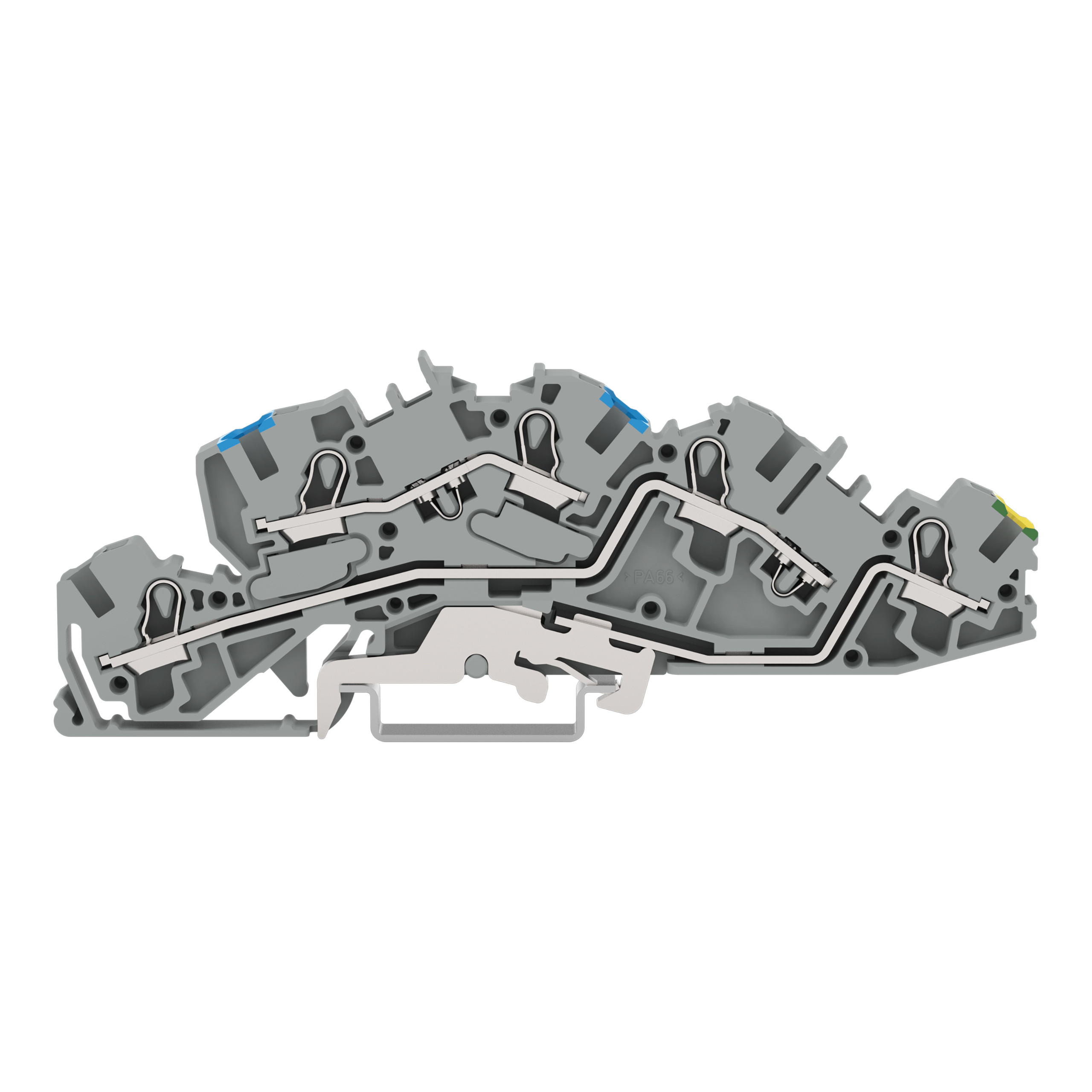 Installations-Etagenklemme N/L/PE 4/6qmm grau 2005-7646 