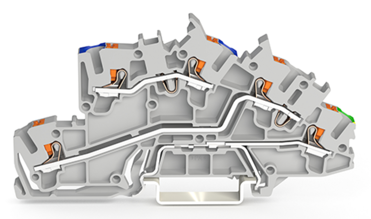 Installationsetagenklemme 2,5 mm² mit Drücker 2203-7646 