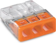 Verbindungsdosenklemme 3x 0.5-2.5 orange 2273-203 
