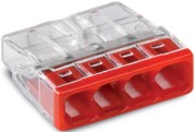 Verbindungsdosenklemme 4x 0.5-2.5 rot 2273-204 
