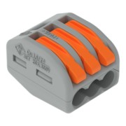 Verbindungsklemme 3x0,08-4qmm gr 222-413 
