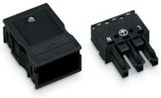 Buchse 2x0,5-4mmq schwarz 770-103 