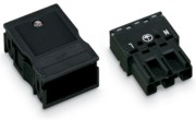 Stecker 2x0,5-4mmq schwarz 770-113 