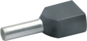 Zwillings-Aderendhülse 2x1,5qmm sw isol. 87212 