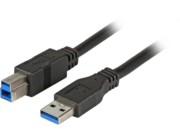 USB-Verbindungskabel A-B 5,0m USB 3.0 schwarz K5236.5 