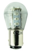 Scharnberger+Hasenbein LED-Kugellampe 25x48mm BAY15d 10-30VDC gn 30212 